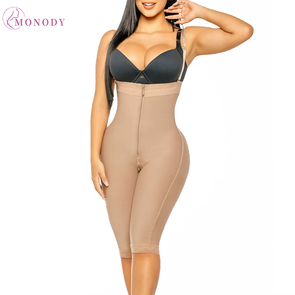 Shapewear Bodysuit Firm - Fajas Colombianas 지퍼가 달린 여성용 압축