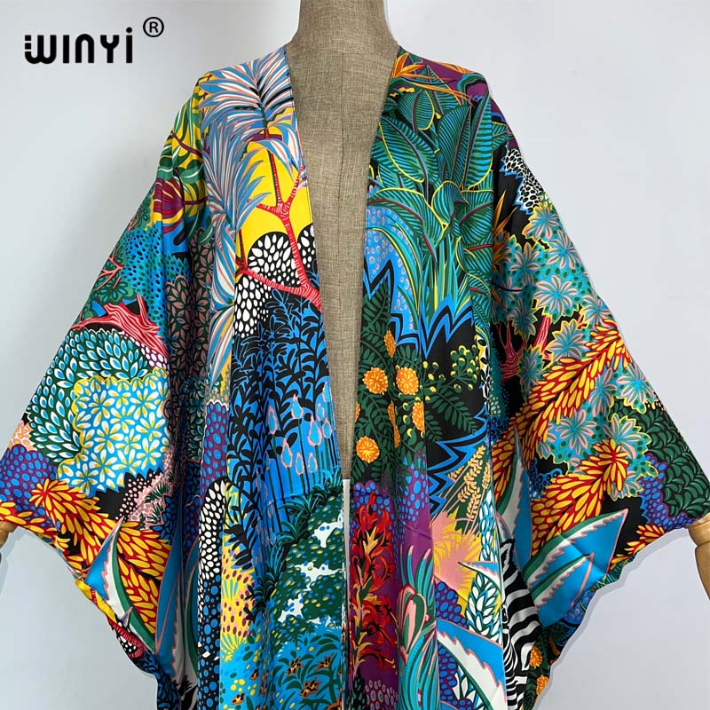 WINYI 아프리카 중동 키모노 여성 카디건 스티치 키 - Robe Silk Women 리뷰 및 가격