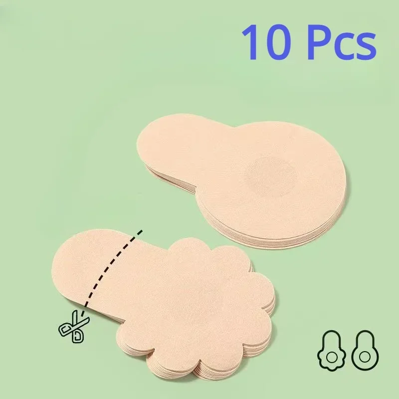 10pcs 여성의 보이지 않는 유방 리프트 업 테이프  - Nipple Cover Pasties 리뷰 및 가격