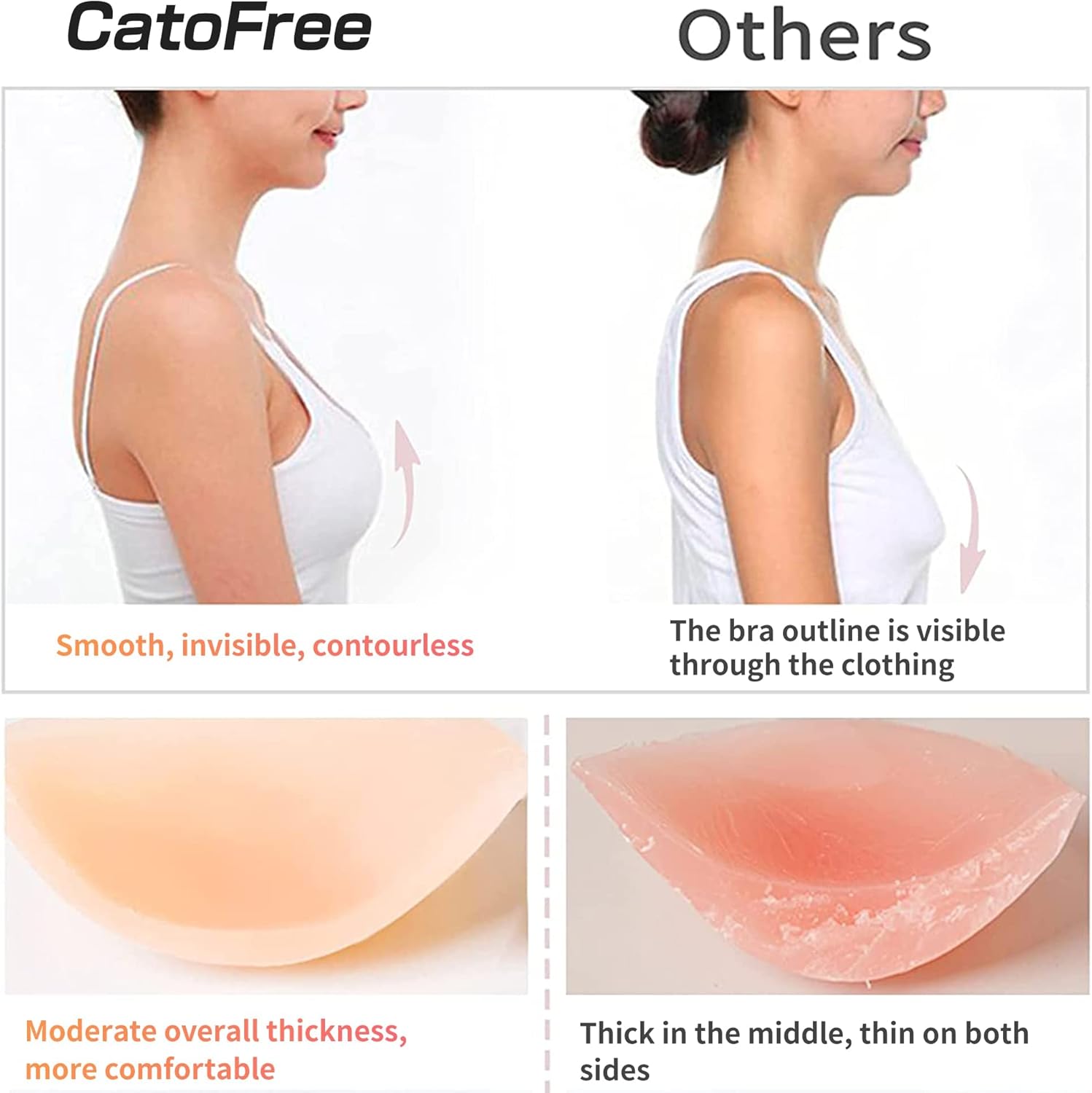푸쉬업 무선 솔리드 실리콘 브라 재사용 가능 스티키 접 - Silicone Bra Adhesive 리뷰 및 가격