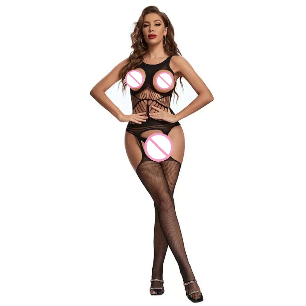 크로치리스 바디수트 투명 바디스타킹 섹시 복장 오픈 브 - Bodystocking Fishnet 리뷰 및 가격