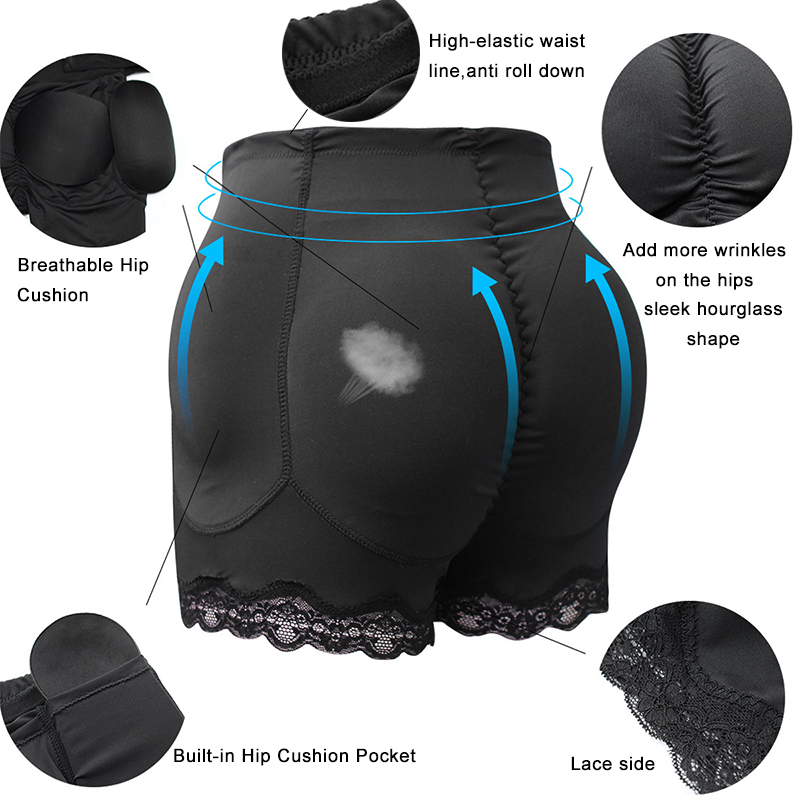 여성용 패드형 힙업 보정속옷, 엉덩이 패드 팬티, 엉덩 - Shapewear Bodysuit Firm 리뷰 및 가격